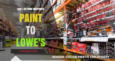 Unopened Paint Returns at Lowe's: A Comprehensive Guide