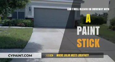 Rolling Bleach on Driveways: A Paint Stick Method Guide