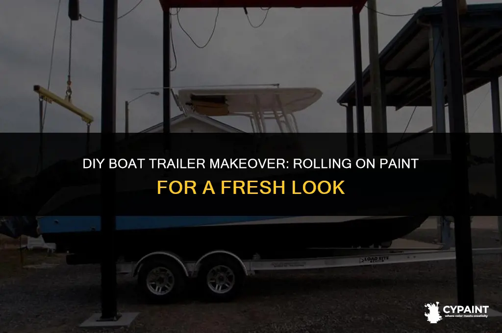 can i roll on paint on boat trailor