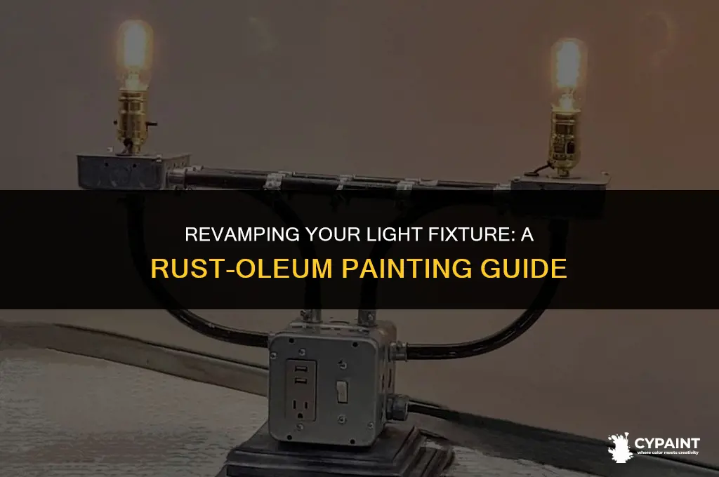 can i safely paint a light with rustoleum