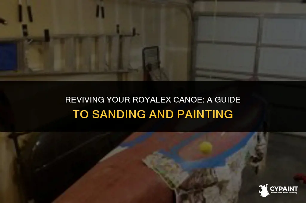 can i sand and paint a royalex canoe