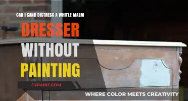 Sanding Distressing a White Malm Dresser: Paint-Free Techniques Revealed
