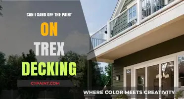 How to Sand Off Paint on Trex Decking