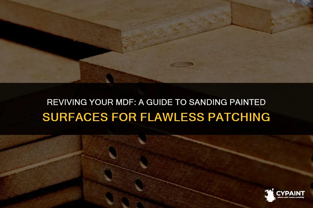can i sand painted mdf to patch it