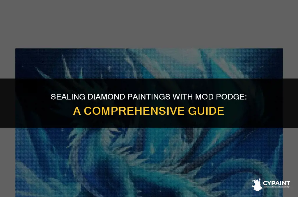 can i seal diamond painting with mod podge