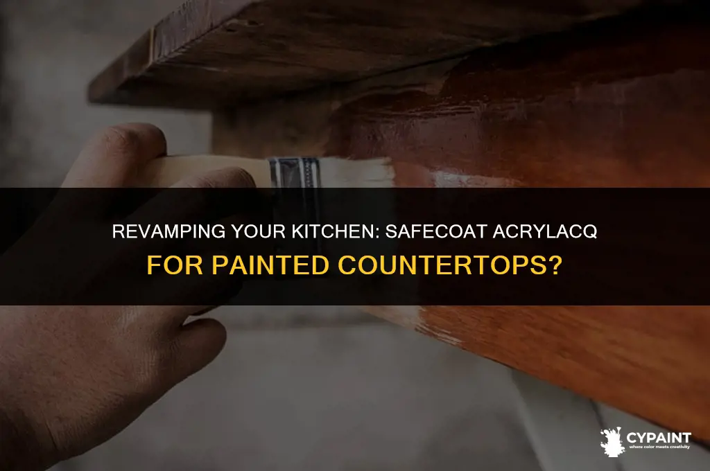 can i seal painted countertops with safecoat acrylacq