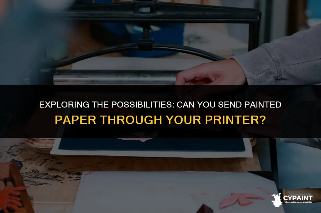 can i send painted paper through my printer