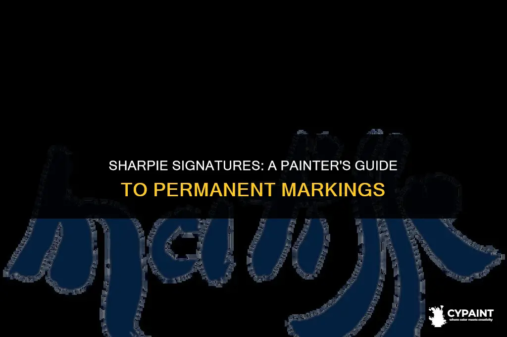 can i sign my painting with a sharpie