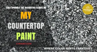 Sprinkling Decorative Flakes on Countertop Paint: Tips and Tricks