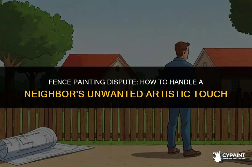 can i stop my neighbour painted my fence