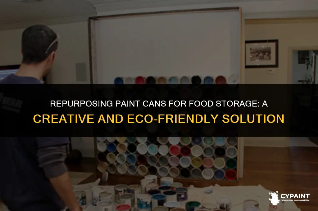 can i store food in unused paint cans