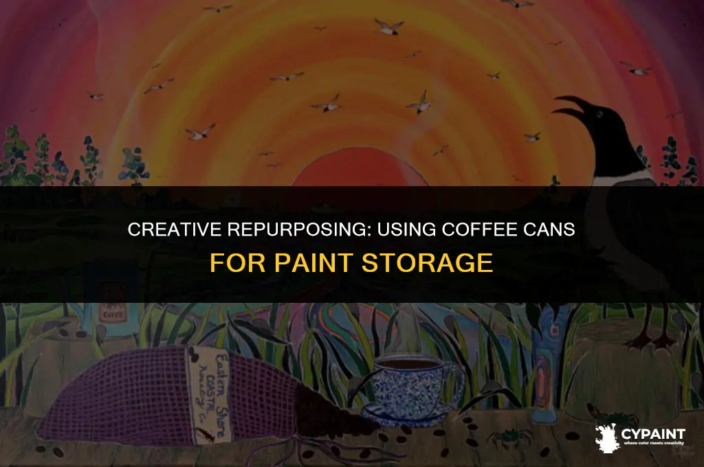 can i store paint in a coffee can