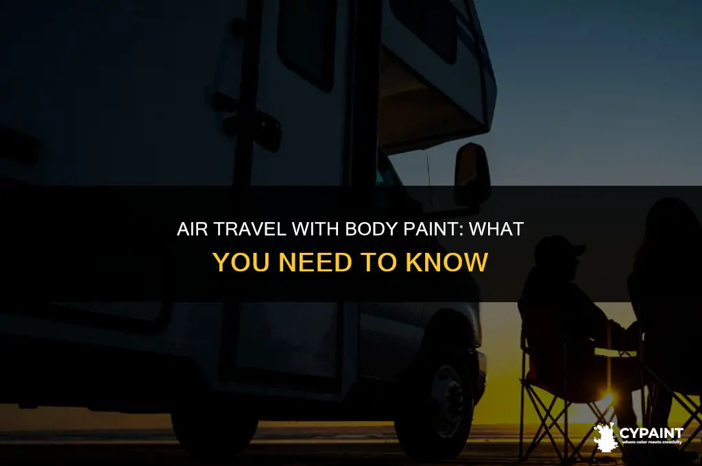 can i take body paint on the plane