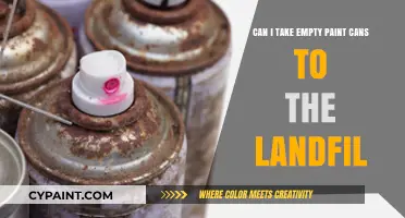 Empty Paint Cans: Landfill or Recycling?