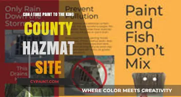 King County Hazmat Site: Can You Dispose of Paint There?