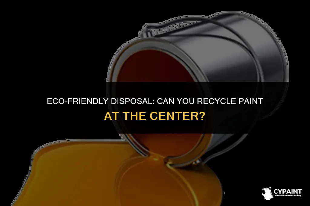 can i take paint to the recycling centre