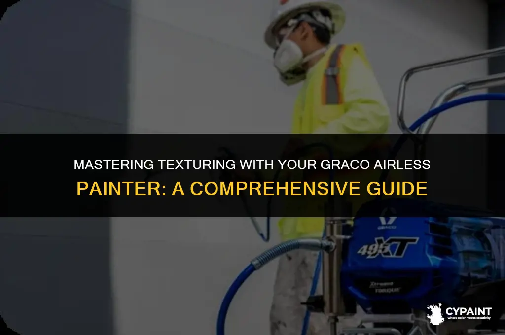 can i texture with my graco airless painter