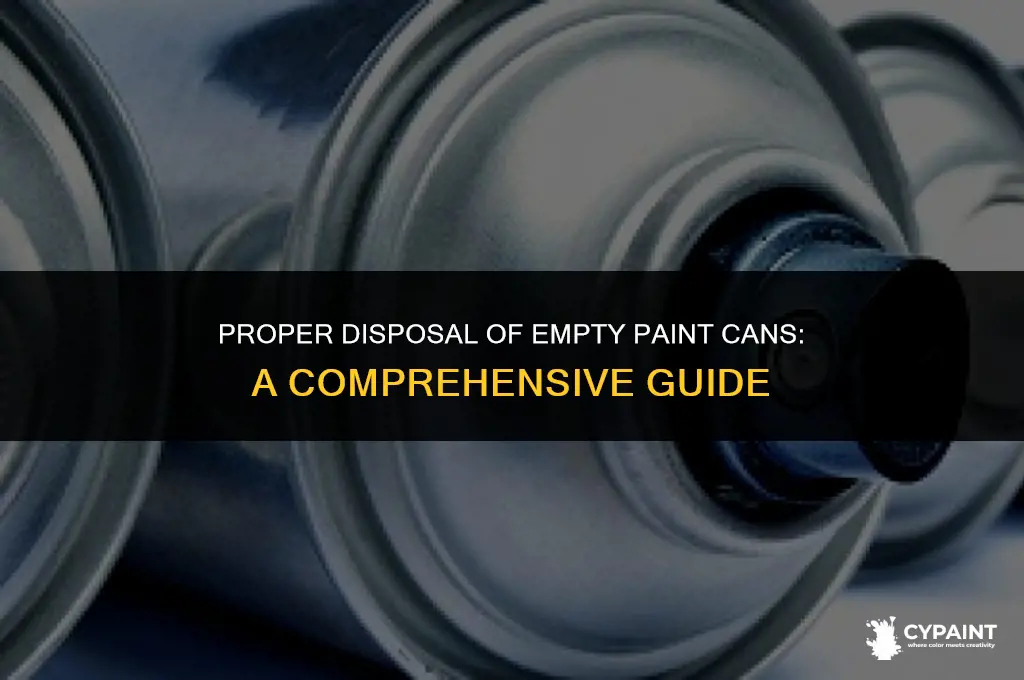 can i throw away an empty paint can