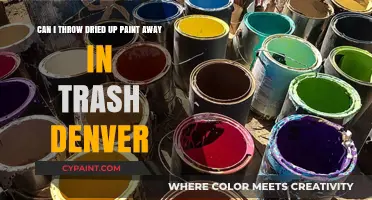 Denver Paint Disposal: Can Dried-Up Paint Go in the Trash?