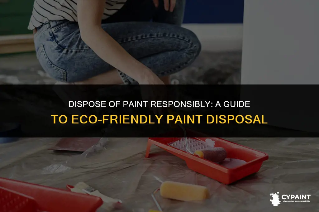 can i throw paint in the regular garbage