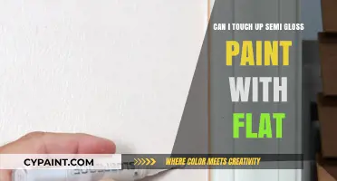How to Touch Up Semi-Gloss Paint With Flat?