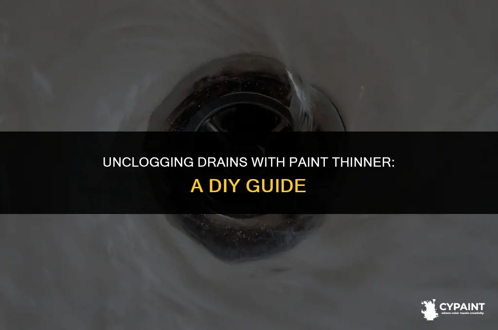 can i unclog nmy draon with paint thinner