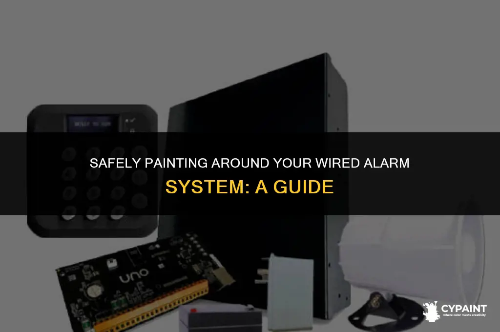 can i unplug wired alarm system to paint