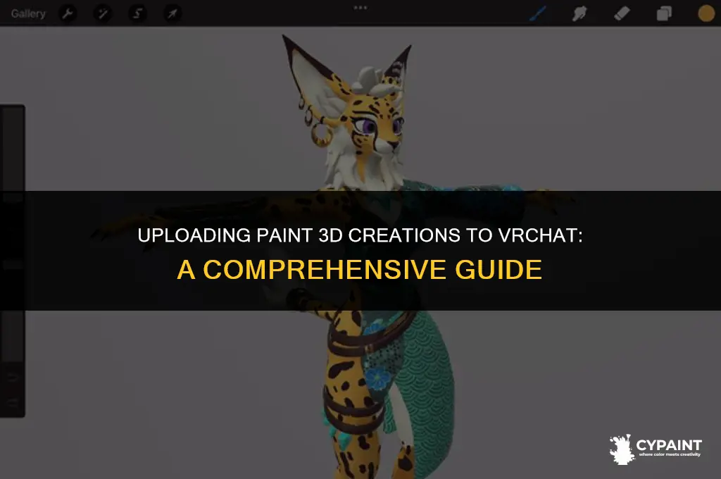 can i upload paint 3d to vr chat