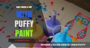 Crafty Clean-Up: Washing Cups with Puffy Paint