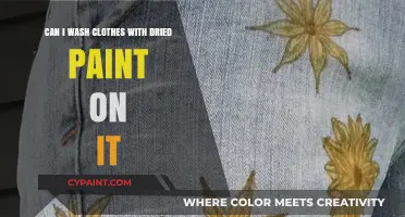 How to Wash Clothes With Dried Paint