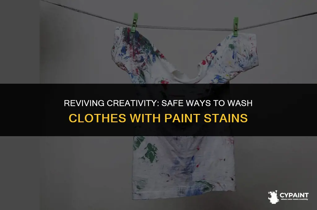 can i wash clothes with paint on them