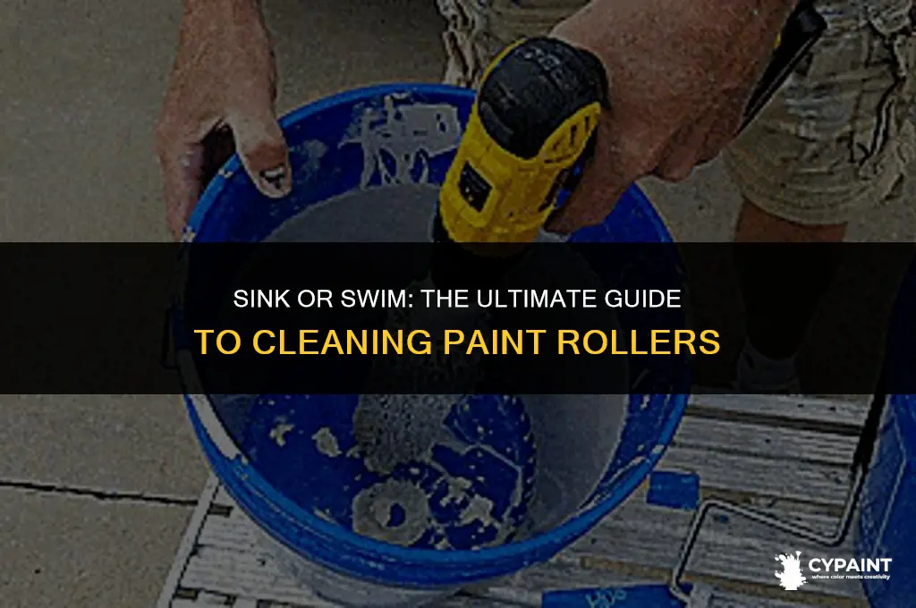 can i wash paint rollers in the sink