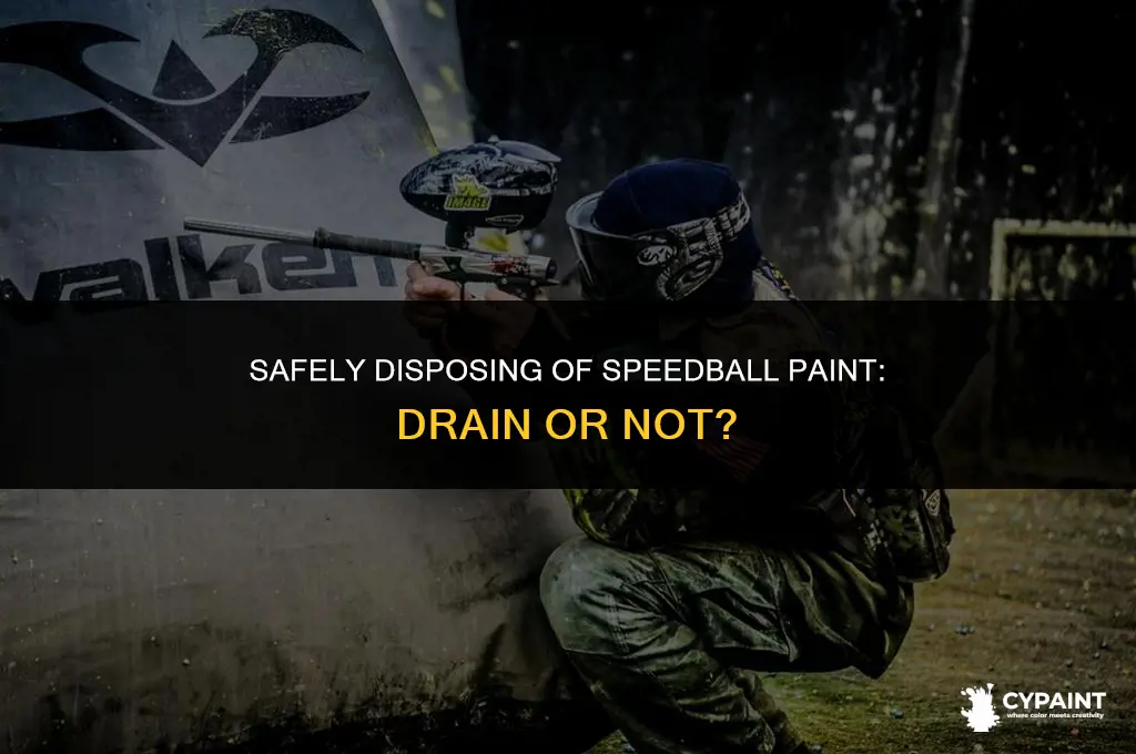 can i wash speedball paint down the drain