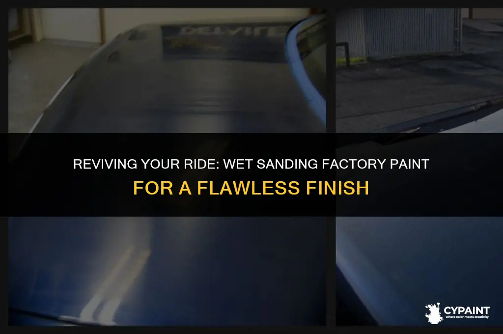 can i wet sand a factory paint job