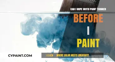 The Right Way: Wiping with Paint Thinner Before Painting