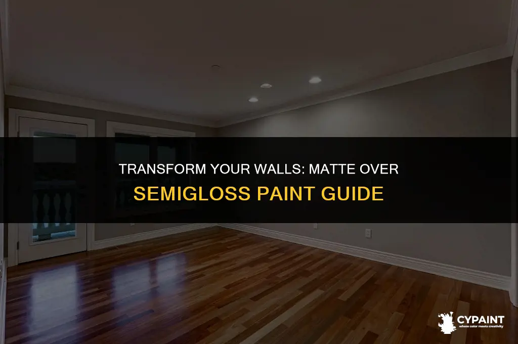 can ii put matte paint over semigloss paint