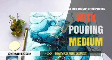 Pouring Medium Over India Ink: Will It Stay?