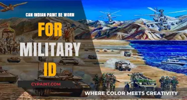 Exploring the Use of Indian Paint for Military Identification Purposes