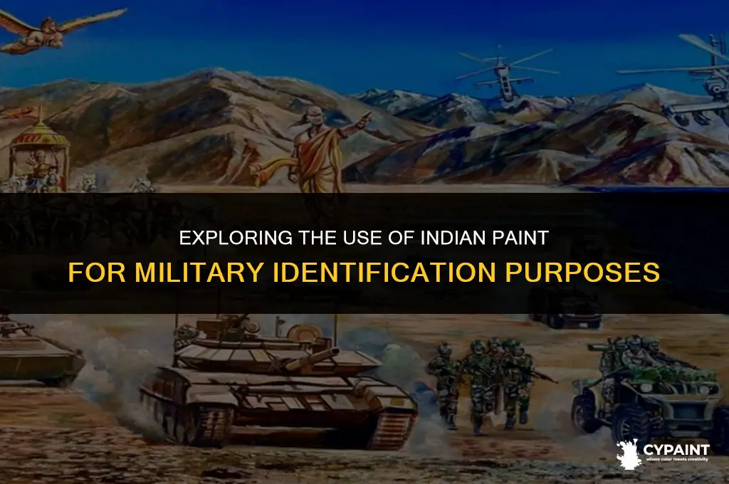 can indian paint be worn for military id