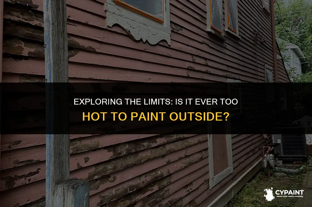 can it be too hot to paint outside