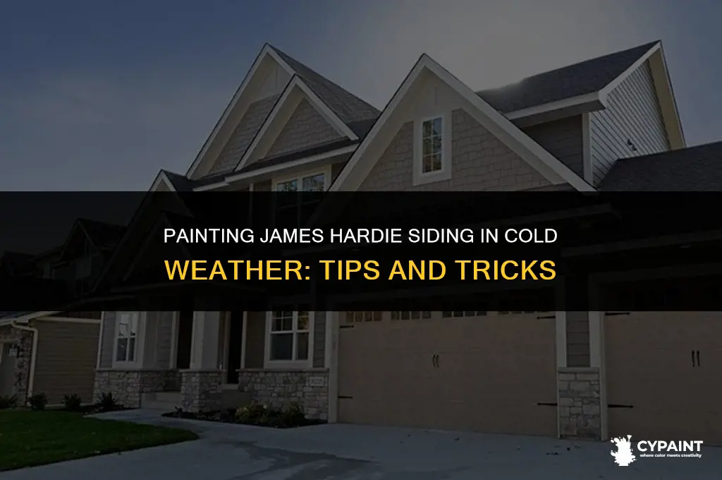 can james hardie siding be painted when cold