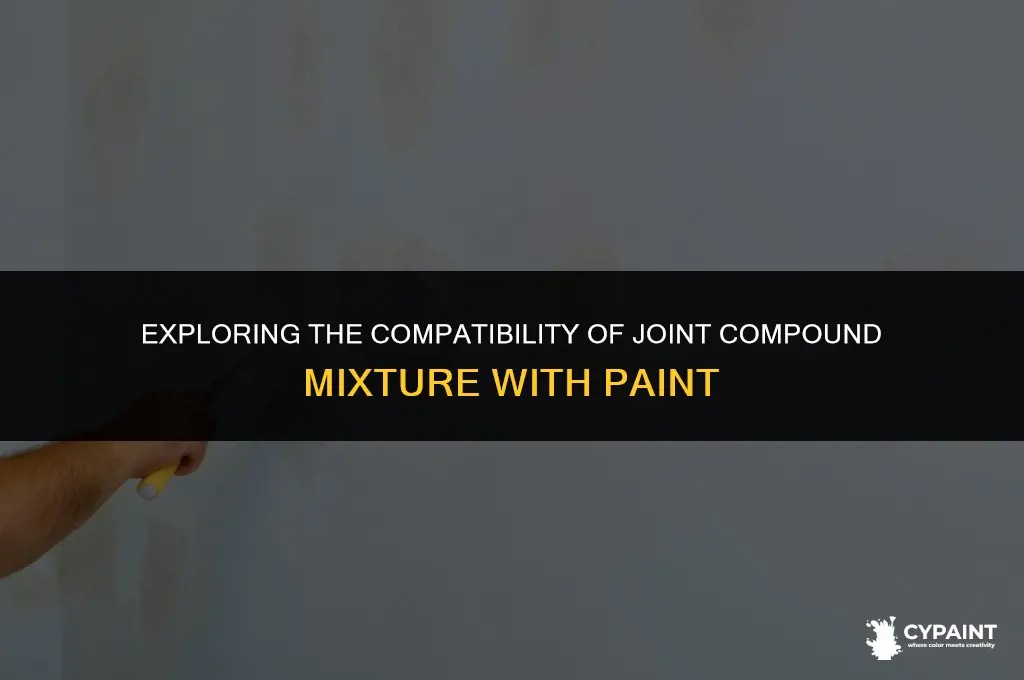 can joint compound mixture be mixed with paint