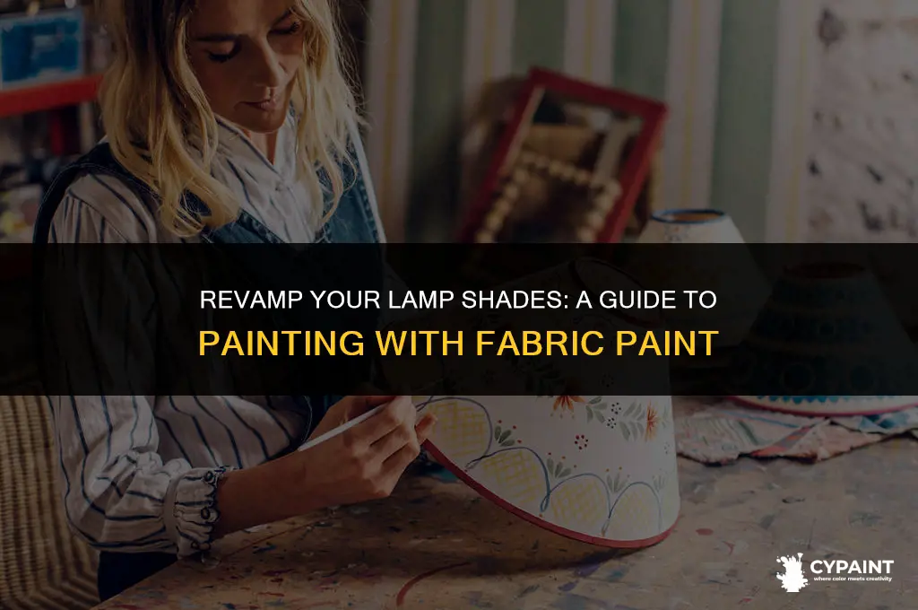 can lamp shades be painted with fabric paint