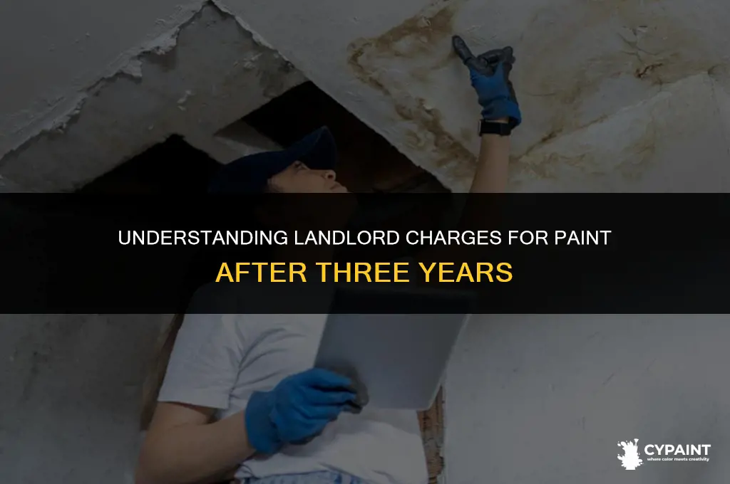 can landlord charge for paint after 3 years