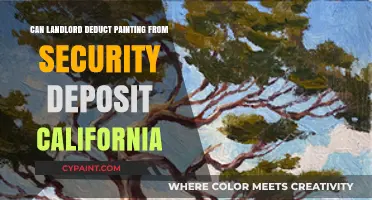 California Landlord's Guide: Painting Deductions from Security Deposits Explained
