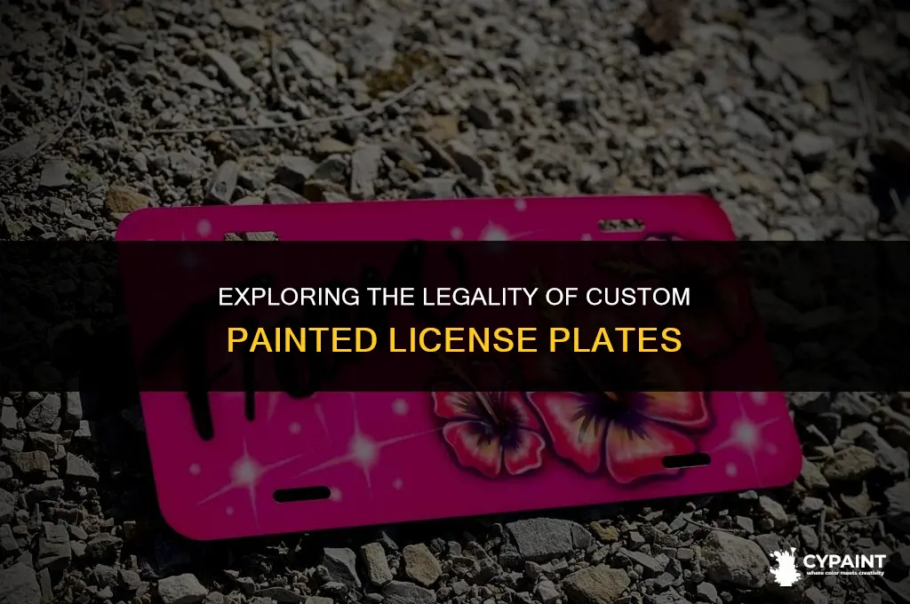 can license plates be painted and be legal