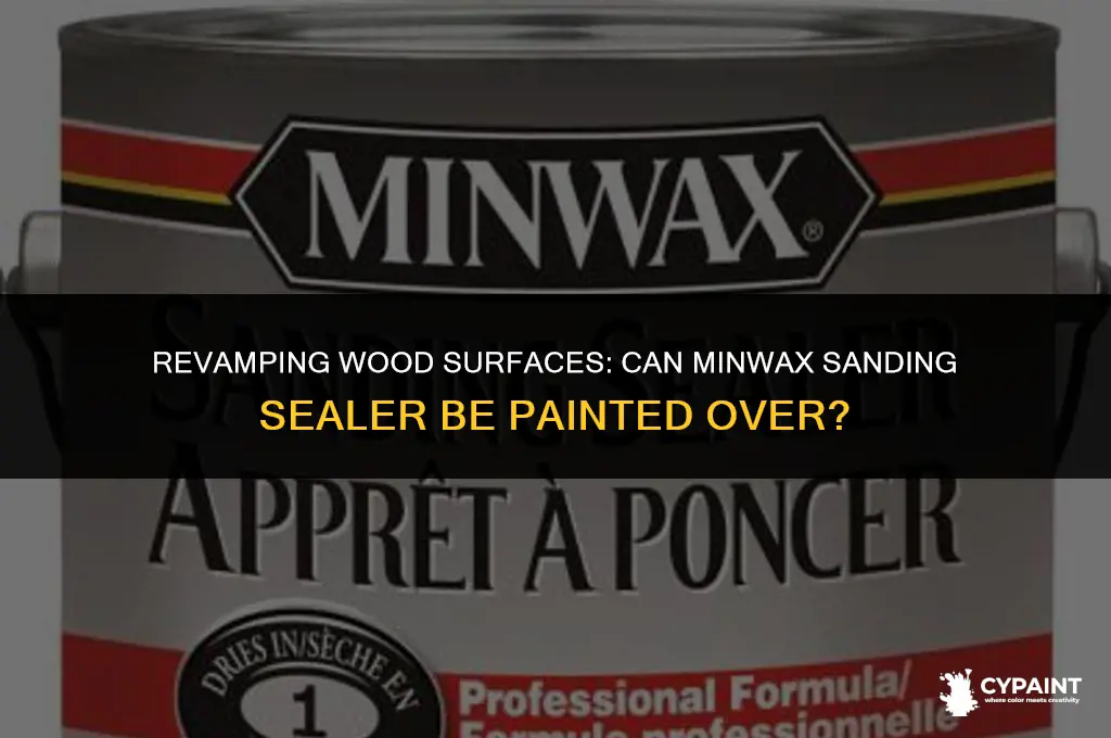 can minwax sanding and sealer be paint over
