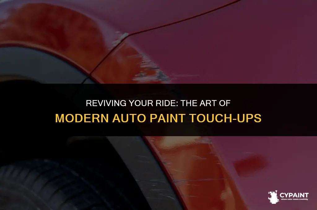 can modern auto paint be touched up nicly