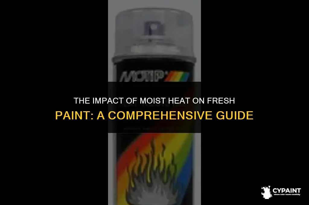 can moist heat cause fresh paint to run