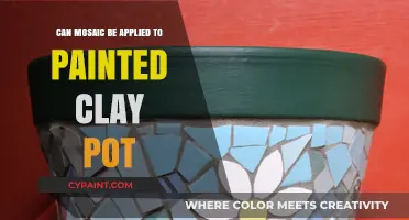 Revamping Painted Clay Pots with Mosaic Artistry: A Creative Guide